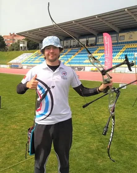 O atleta da Subzone Academia de Tiro com Arco (SATA), Nuno Carneiro.