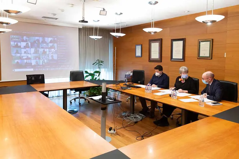 1O director xeral de Familia, Infancia e Dinamización Demográfica, Jacobo Rey, participou hoxe na sesión plenaria deste foro consultivo.