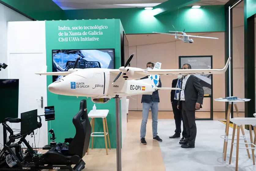 O presidente da Xunta, Alberto Núñez Feijóo, acompañado polo vicepresidente segundo e conselleiro de Economía, Empresa e Innovación, Francisco Conde,  e da conselleira do Mar, Rosa Quintana, participa na inauguración de UNVEX’21.Edificio CINC - Cidade da Cultura (Santiago de Compostela),07/07/21.