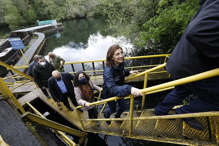 A conselleira de Medio Ambiente, Territorio e Vivenda presentou hoxe o proxecto na presa de Bora xunto aos alcaldes de Campo Lameiro, Cerdedo-Cotobade e Pontevedra
