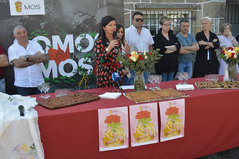 A alcaldesa, Nidia Arévalo, durante a presentación.