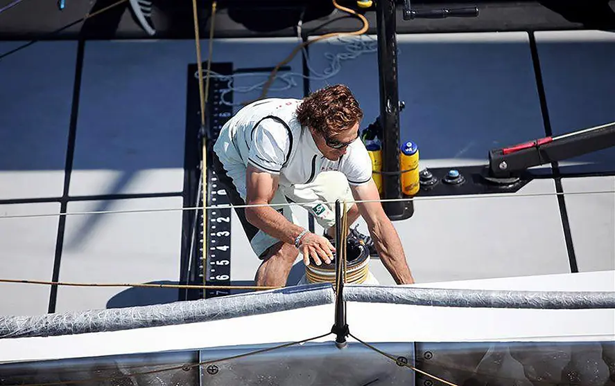 Víctor Mariño en regata. © MAX RANCHI.