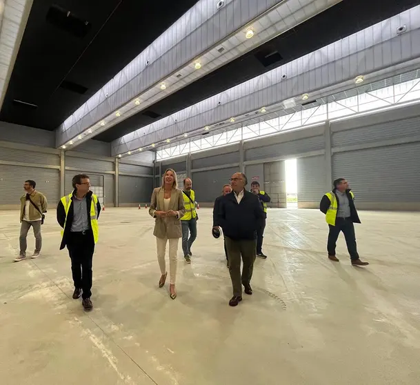Marta Fernández-Tapias visitó el recinto ferial después de que los trabajos de ampliación concluyeran con la construcción del Pabellón 5.