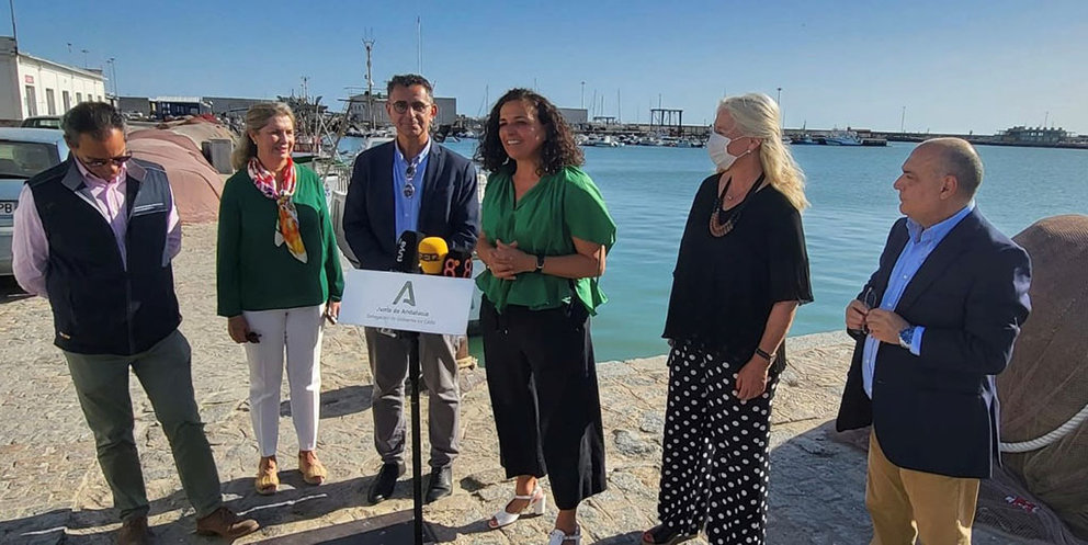 La presidenta de Portos de Galicia estuvo presente este sábado en el acto de salida de la ruta que recorrerá la costa atlántica y llegará a Galicia el 10 de junio teniendo Baiona como primero puerto de recalada en la comunidad.