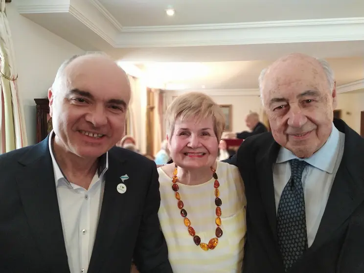 Pedro Regojo y su esposa, Poti, en Pazo Santa Teresa, Redondela (2019).