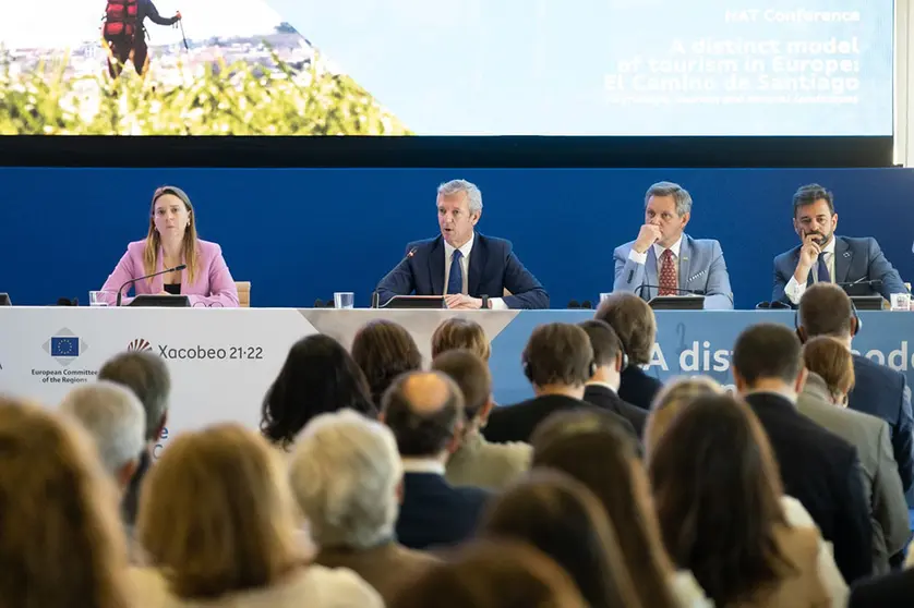 El presidente de la Xunta participó en la reunión de la Comisión de Recursos Naturales (NAT) y en la conferencia sobre turismo sostenible, con el Camino de Santiago como modelo de sostenibilidad.