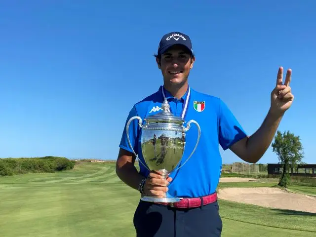 El italiano Filippo Celli, nuevo emperador de Europa Amateur de golf.