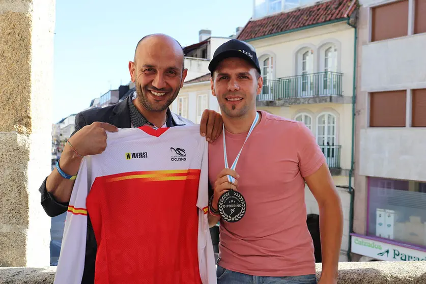Santos Lemos e o alcade porriñés, Alejandro Lorenzo.