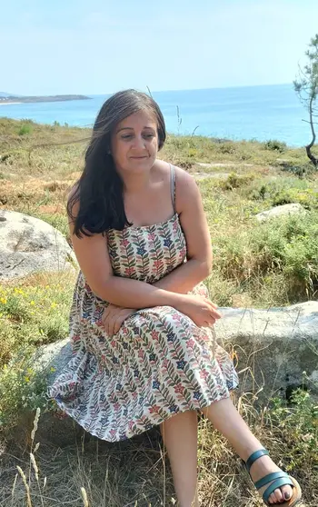 Esmeralda Quiroga, docente e amante das letras, pregoeira da VI Feira do Libro de Ponteareas.