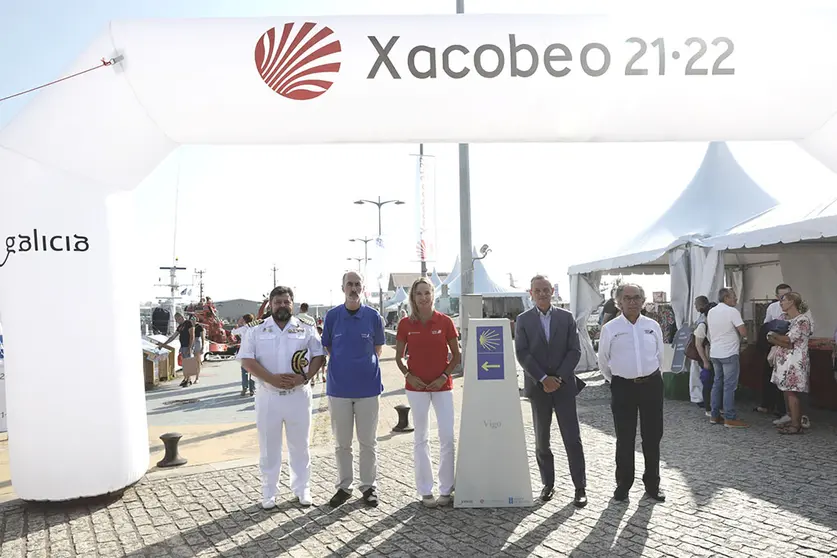 La village de la Iacobus Maris recibe este viernes a la ruta xacobea marítima más larga de la historia.