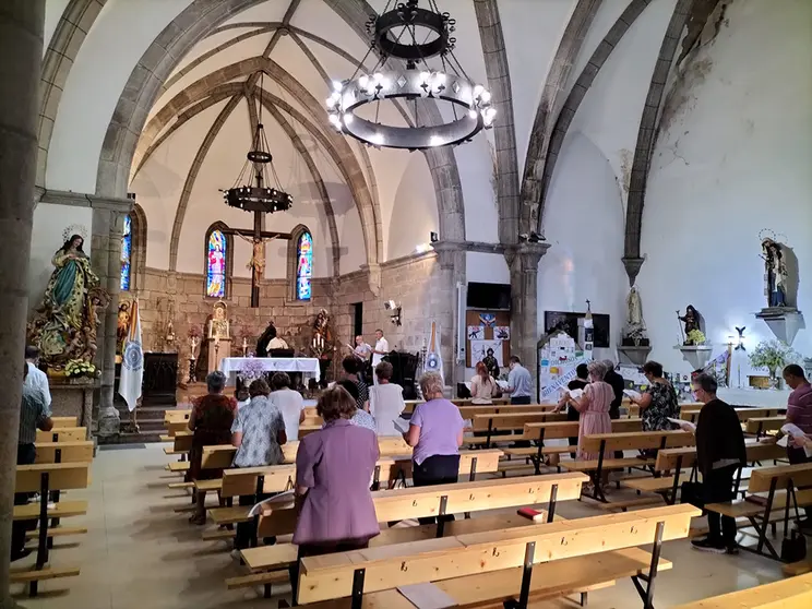 Los adoradores porriñeses el pasado mes.