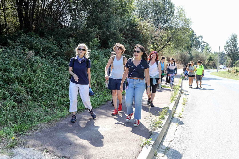La consellería de Promoción del Empleo e Igualdad recorrió un tramo del Camino entre Vilanova de Arousa y Catoira en el marco del programa que desarrolla la Xunta en colaboración con la Fundación Estela.
