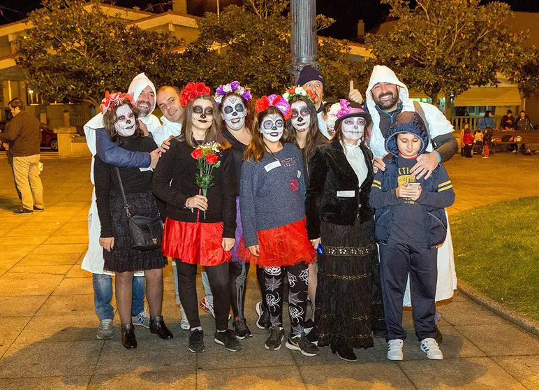 Participantes no roteiro de Samaín en 2018. ARQUIVO.