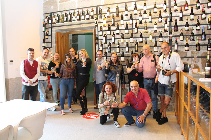 Los bloggers gallegos en el Centro de Interpretación do Vinho Verde de Ponte de Lima.