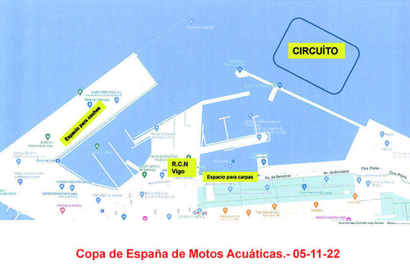 Plano Autoridad Portuaria Puerto de Vigo.