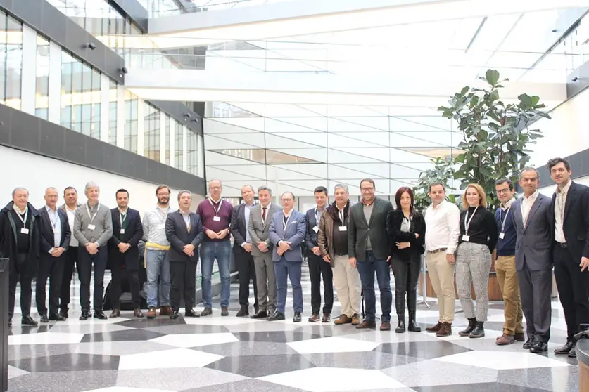 A comitiva do Alto Minho, composta por autarcas e dirigentes associativos empresariais da região.