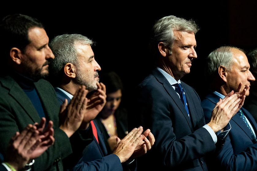 O presidente da Xunta interveu na gala-homenaxe á emigración galega en Cataluña celebrada no Liceu de Barcelona.