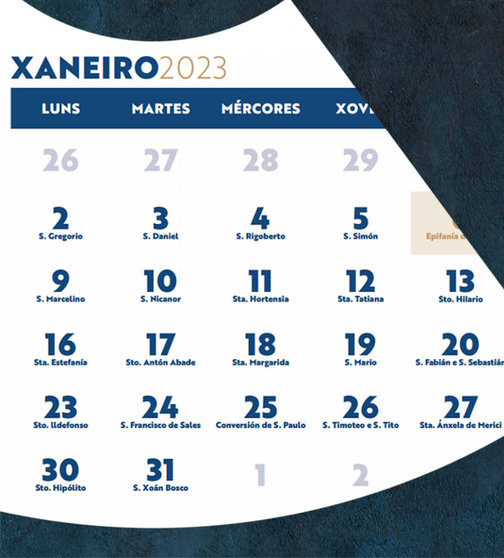 O Calendario Galego de Ponteareas descobre algúns do penedos máis coñecidos e descoñecidos da vila
