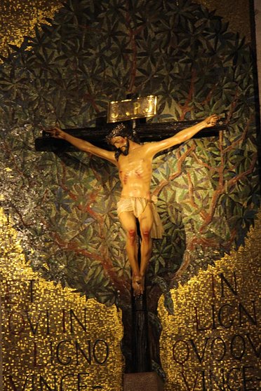 Imagen del Santísimo Cristo de la Victoria que está en la Concatedral de Vigo.