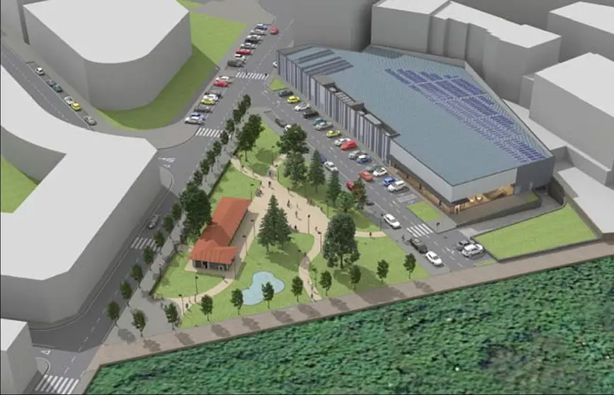 O novo parque público terá 3.000 metros cadrados na Avenida Sarmiento Rivera.