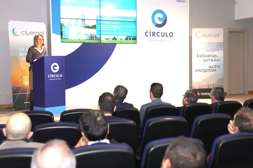 La secretaria general de Industria, Paula Uría, participó hoy en Vigo en la inauguración da 'III Xornada sobre hidróxeno renovable en Galicia.