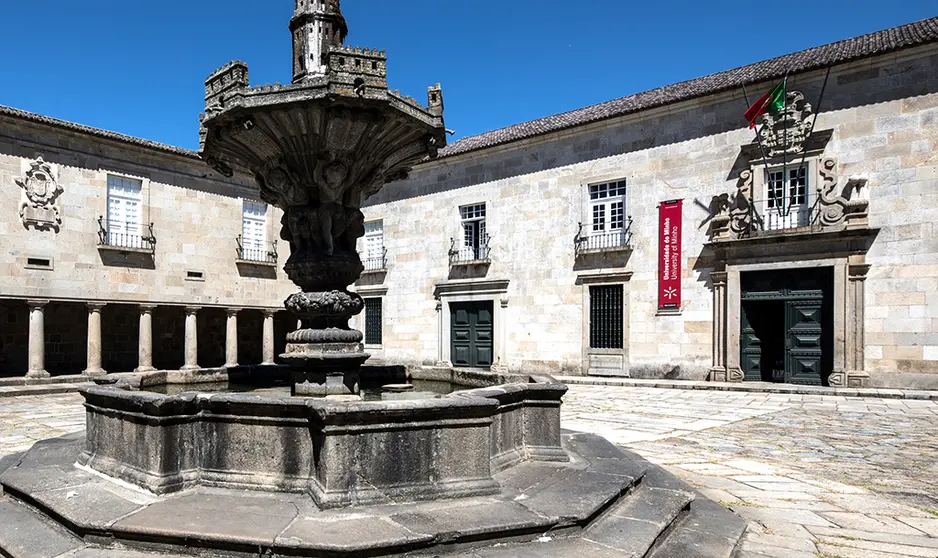 A Reitoria da UMinho, no Largo do Paço, Braga.