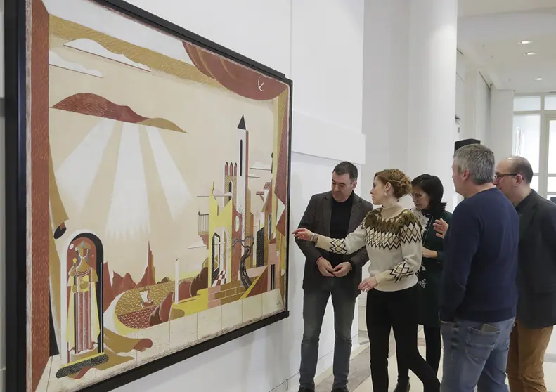 La obra, realizada alrededor del 1957 para ser instalada en un sanatorio de Santiago, fue objeto de un proceso de restauración coordinado por técnicos de la Cidade da Cultura.