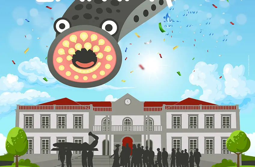 Enterro da Lamprea, na festa do Entroido.