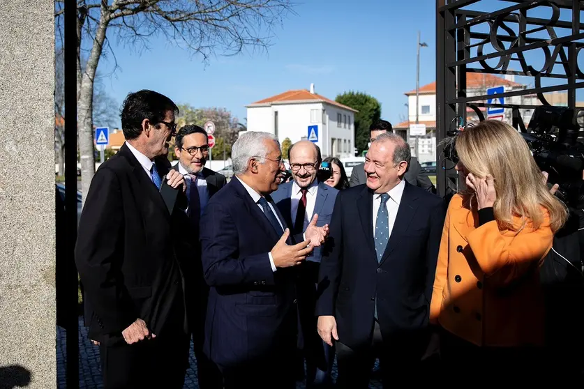 Primeiro-Ministro, António Costa, e membros do Governo na apresentação das Agendas Verdes para a Inovação Empresarial, Porto.