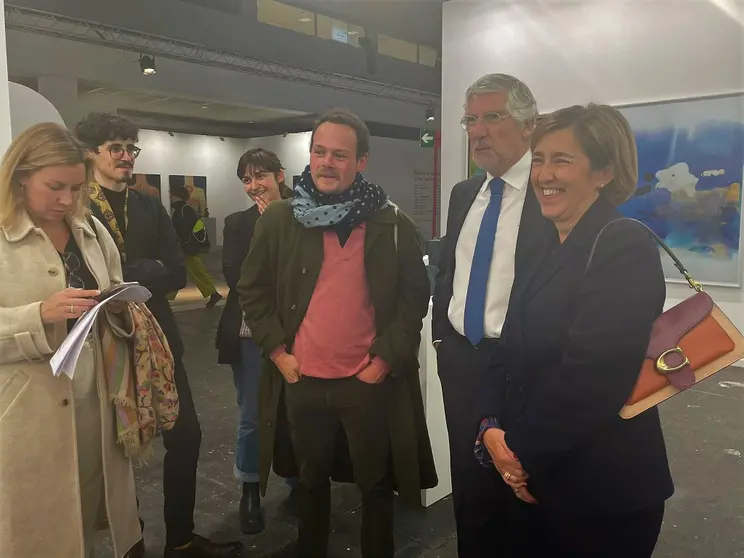 Secretária de Estado da Cultura, Isabel Cordeiro, na ARCOmadrid, em Espanha.