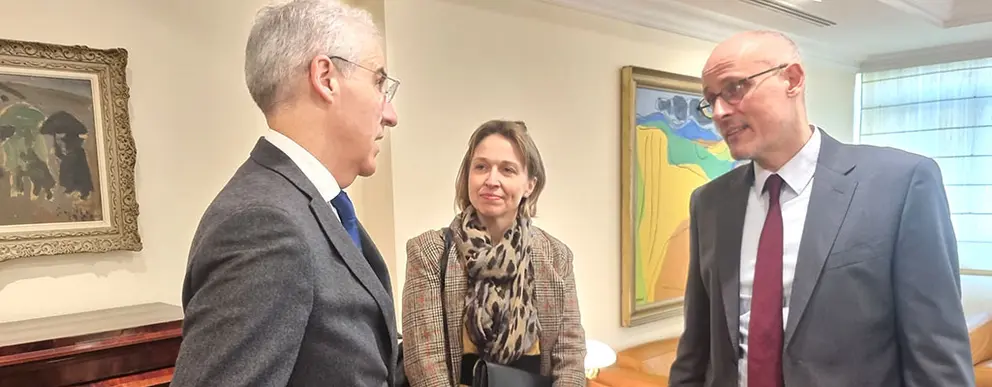 O vicepresidente primeiro e conselleiro de Economía, Industria e Innovación, Francisco Conde, reuniuse esta semana co embaixador de Dinamarca en España, Michael Braad.