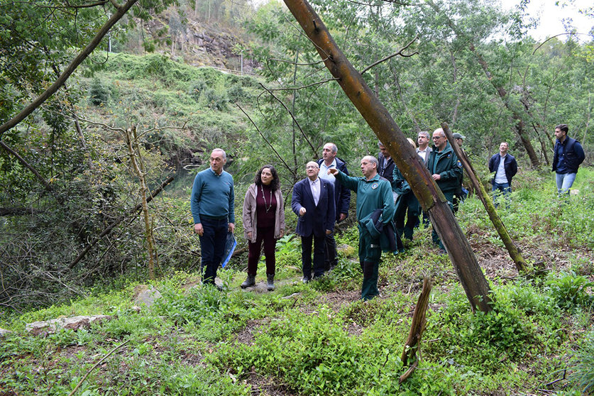 A directora xeral de Patrimonio Natural visitou a contorna na que se vai actuar.