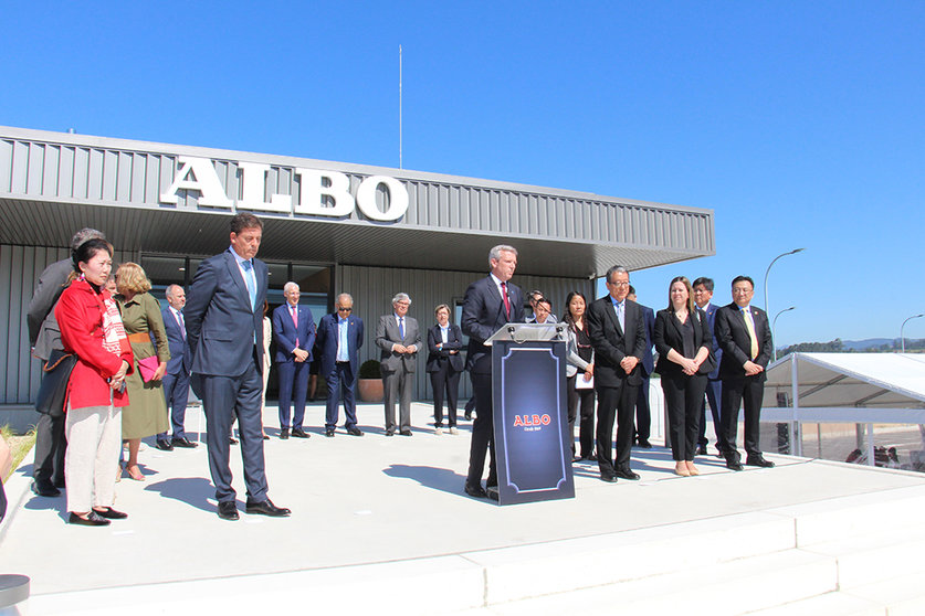 Inauguración de la nueva fábrica de Albo en la Plisan de propietarios chinos. ARCHIVO.