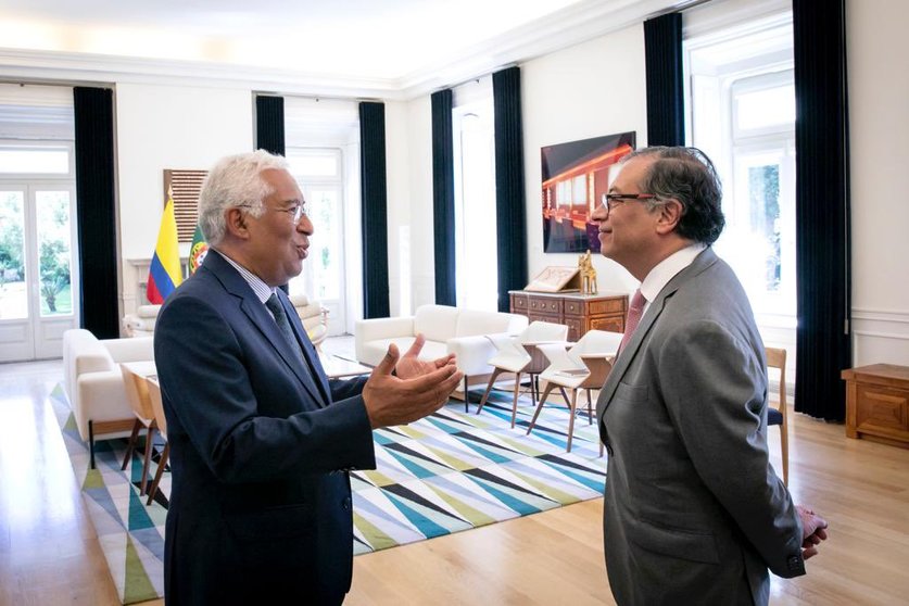 Primeiro-Ministro António Costa com o Presidente da República da Colômbia, Gustavo Petro, Lisboa.