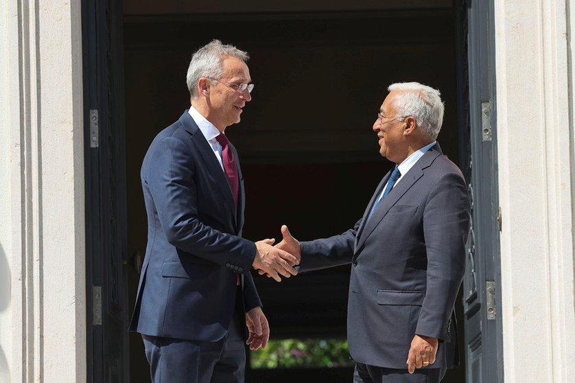 Primeiro-Ministro António Costa recebe o Secretário-Geral da NATO, jens Stoltenberg, Lisboa.