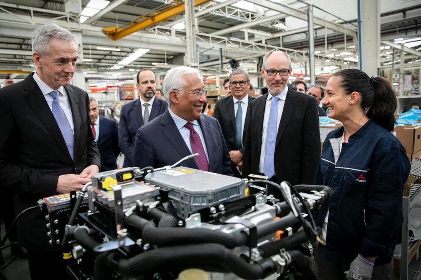 Primeiro-Ministro António Costa e Secretário de Estado da Economia, Pedro Cilínio, visitam fábrica de veículos comerciais ligeiros elétricos, Abrantes.