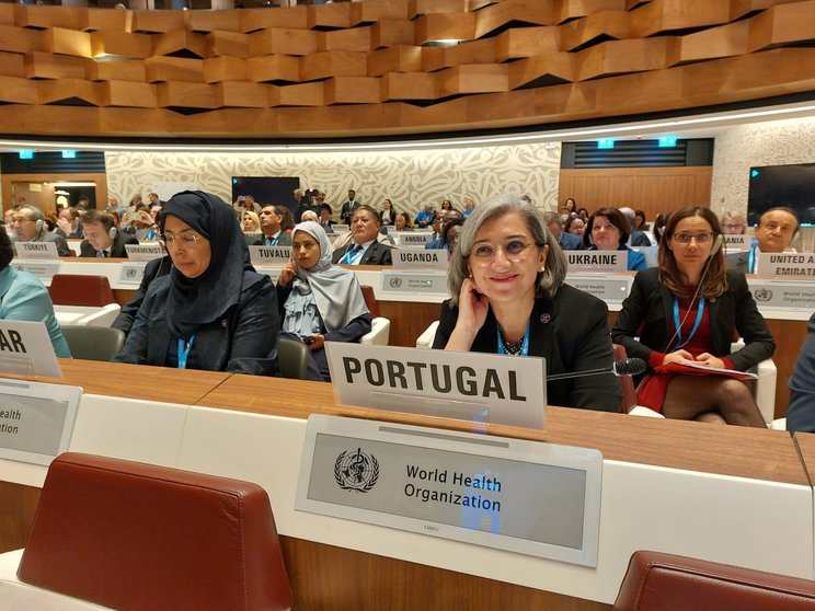 Secretária de Estado da Promoção da Saúde, Margarida Tavares, participa na 76.ª Assembleia Mundial de Saúde, 21 maio 2023, Genebra, Suíça.