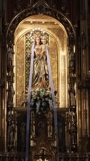Imagen que se venera en la parroquia-Santuario de María Auxiliadora.