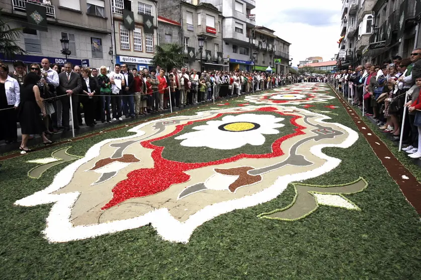 Alfombra del Corpus Christi ponteareano.
