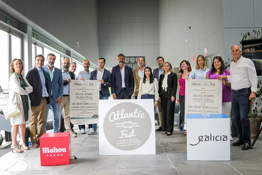 Xosé Merelles participa en la presentación del Atlantic Fest, que tendrá lugar en Vilagarcía de Arousa la próxima semana.