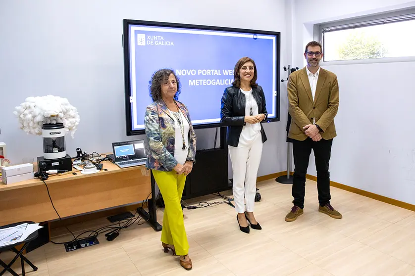 A vicepresidenta segunda e conselleira de Medio Ambiente, Territorio e Vivenda visitou hoxe a sede do organismo coincidindo coa posta en servizo do novo portal.