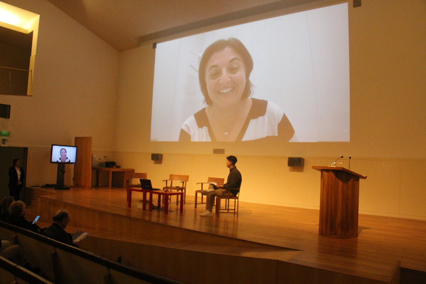 Idoia Salazar fíxose presente a través de video-conferencia.
