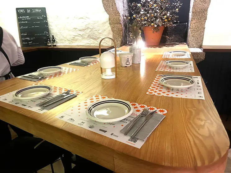 Manteles de la campaña en bares.