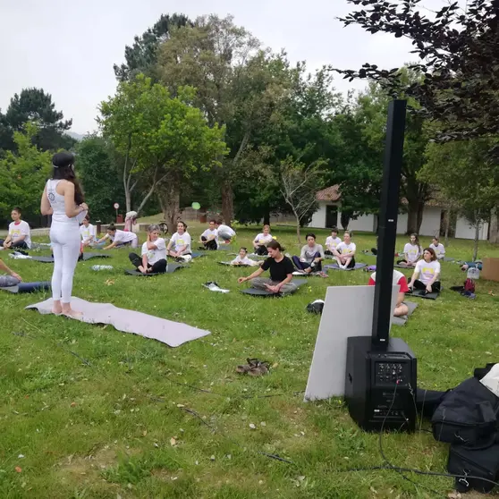 Sesiones de yoga en Ponte de Lima. ARCHIVO.