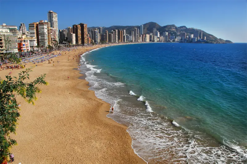 Playa Levante Benidorm.