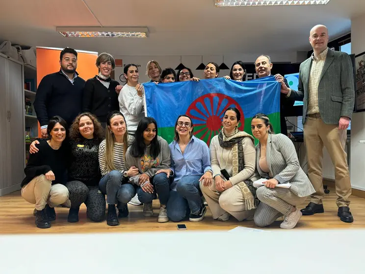 Durante la conmemoración del Día Internacional del Pueblo Gitano en Lugo.
