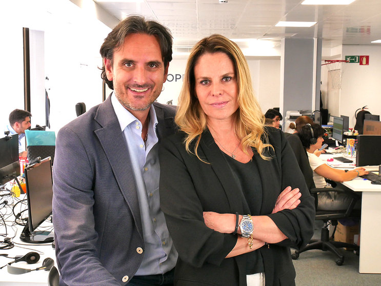 Cofundadores de Top Doctors: Alberto E Porciani y Lorena Bassas.