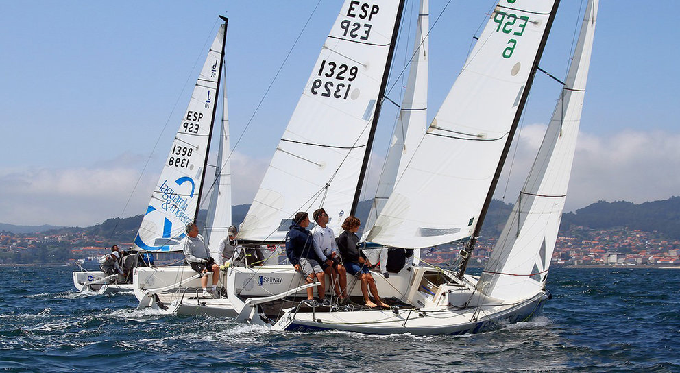 Punto y final para las Sailway Series tras 4 actos de competición en la ría de Vigo. PEDRO SEOANE.