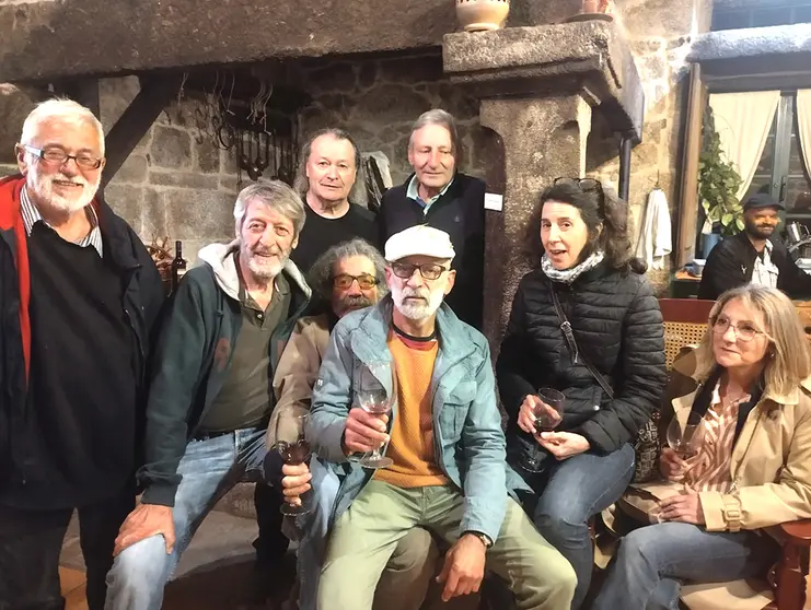 Algúns artistas e artesáns que interveñen na mostra.