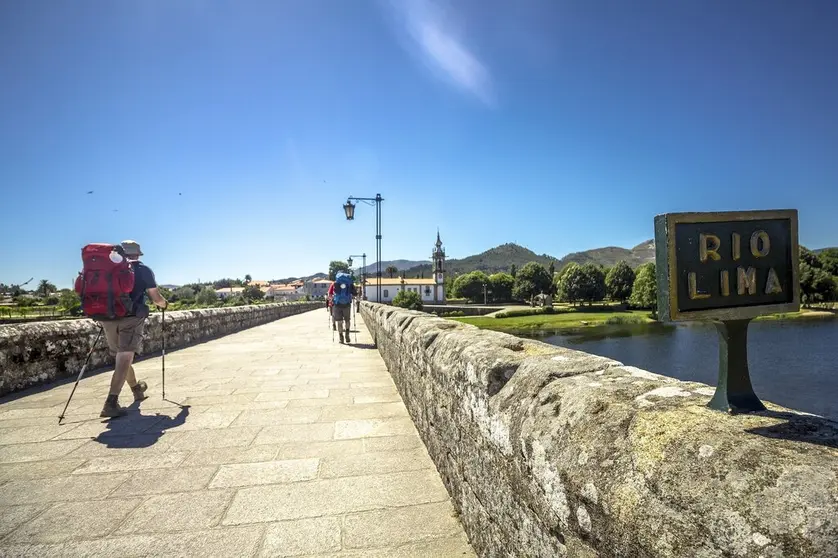 Caminho de Santiago ao passar por Ponte de Lima